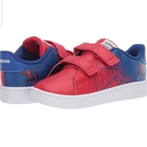 NEW ADIDAS MARVEL SPIDERMAN SNEAKERS KIDS SHOES & REVERSIBLE BEANIE HAT